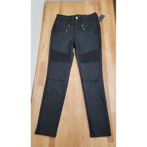 MOSSIMO Black Mid Rise Super Stretch Denim Legging Size 10 Waist 30 Lenght R